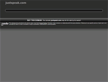 Tablet Screenshot of justspeak.com